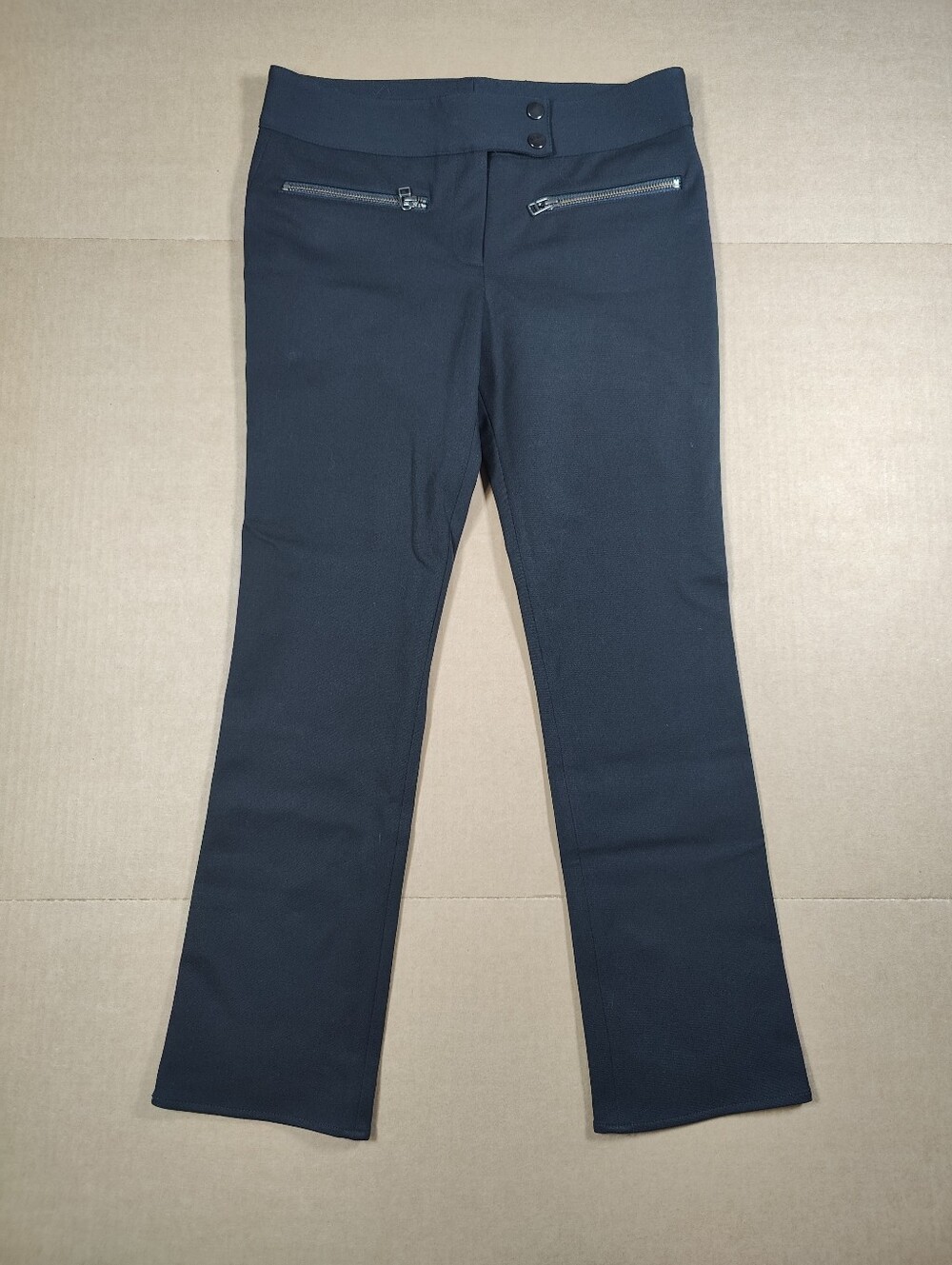 NWT Veronica Beard Black Metro Ankle Cropped Kick Flare Pants Size 4 Retail 375$